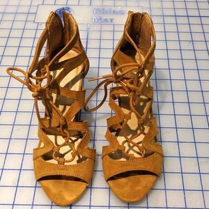 Fergalicious Suede Lace up Heels -6